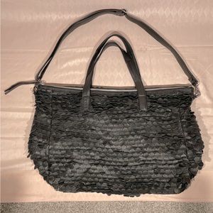 Anthropologie Day & Mood Genuine Leather Weekend Large Travel Bag Duffle Bag